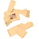 ست دورس و شلوار دخترانه miu miu گیپور دار | کد 401313(ارسال رایگان) - Image 4