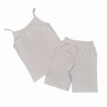 ست دوتیکه تاپ شرتک زنانه کبریتی یقه تور |کد ۳۳۵۳۳۵(ارسال رایگان ) - Image 2